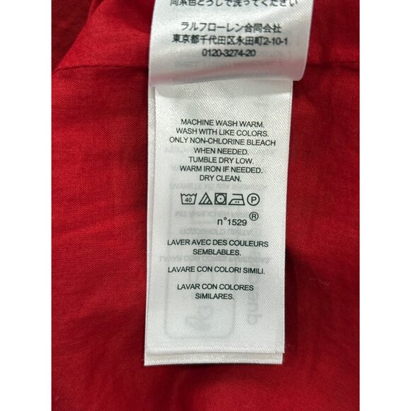 Lauren Ralph Lauren Black Label Dress Geo-Stripe Belted Cotton Voile Dress Sz 12 - Picture 9 of 9